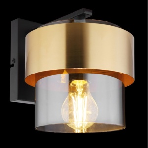 Aplica de perete design modern MILLEY negru, auriu 114035 universul-luminii.ro
