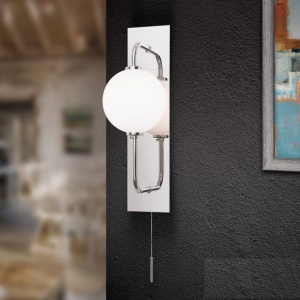 Aplica de perete design modern PIPES, nickel plated 93945 universul-luminii.ro