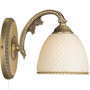 Aplica de perete din alama 1 brat design italian 7005 102405 universul-luminii.ro