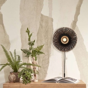 Aplica de perete eco din bambus Kalimantan XS 30cm 213325 universul-luminii.ro