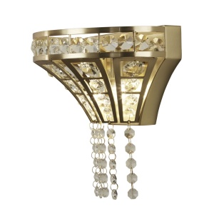 Aplica de perete eleganta decorata cu cristale Gemma 2Lt 221465 universul-luminii.ro