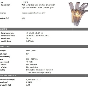 Aplica de perete eleganta design LUX Italo 109465 universul-luminii.ro