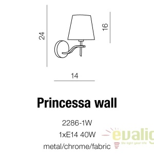Aplica de perete eleganta design modern Princessa 183265 universul-luminii.ro