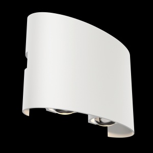 Aplica de perete exterior cu iluminat arhitectural IP54 LED Strato alb 100775 universul-luminii.ro
