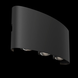 Aplica de perete exterior cu iluminat arhitectural IP54 LED Strato negru 201145 universul-luminii.ro