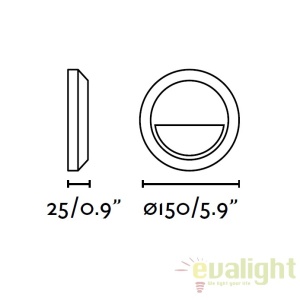 Aplica de perete exterior cu iluminat LED, GRANT-R 70656 51805 universul-luminii.ro