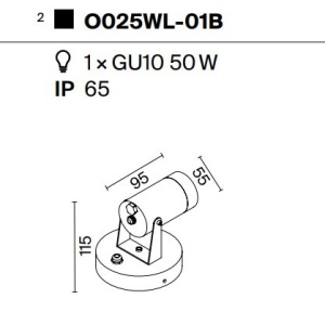 Aplica de perete exterior cu spot directionabil IP65 Scope 57765 universul-luminii.ro