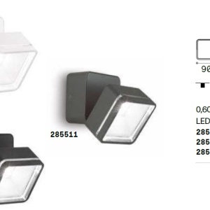 Aplica de perete exterior, IP54 OMEGA AP SQUARE BIANCO 4000K 101325 universul-luminii.ro