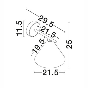 Aplica de perete exterior IP65 ORIX negru - Img 4