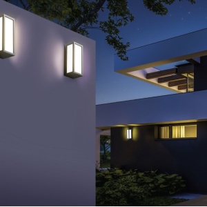 Aplica de perete exterior moderna IP54 VENETO negru 96915 universul-luminii.ro
