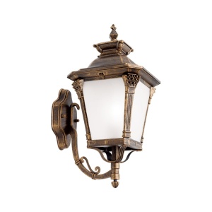 Aplica de perete exterior stil clasic IP23 Aiko AL 11-1138/1 Patina/aufwarts OR