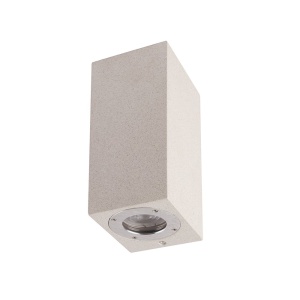 Aplica de perete iluminat exterior ambiental IP65 LEVI alba