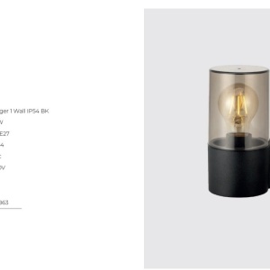 Aplica de perete iluminat exterior IP54 HAGER 1 59645 universul-luminii.ro