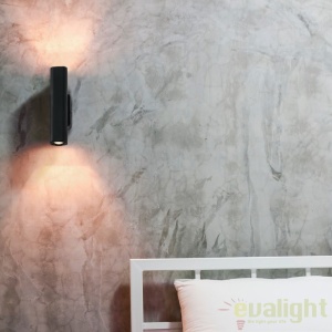 Aplica de perete iluminat LED UP-DOWN design modern LISE neagra 29889 176175 universul-luminii.ro