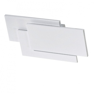 Aplica de perete LED ambientala CLOVER SQUARE alba - Img 1