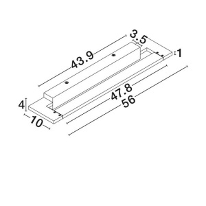 Aplica de perete LED baie IP44 LIVO neagra - Img 9