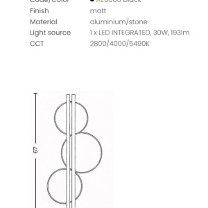 Aplica de perete LED CCT MOONS - Img 3