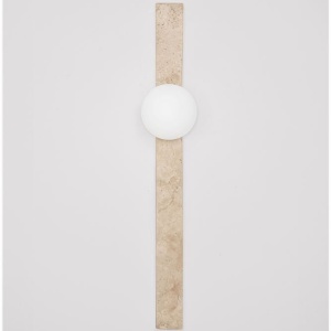Aplica de perete LED decorativa din travertin OVEE - Img 7