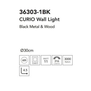Aplica de perete LED design ambiental Curio - Img 6