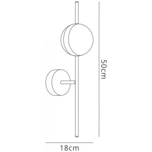 Aplica de perete LED design Art Deco Cuba 130475 universul-luminii.ro