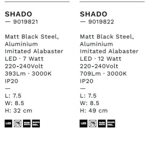 Aplica de perete LED design decorativ SHADO L-49cm - Img 7