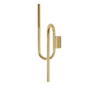 Aplica de perete LED design decorativ up/down auriu - Img 1