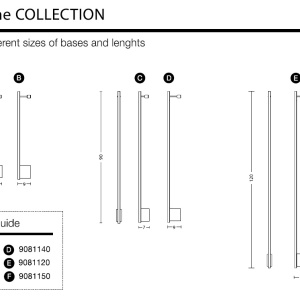 Aplica de perete LED design liniar GROPIUS negru, L-60cm, H-9cm - Img 5