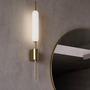 Aplica de perete LED design LUX, fabricata manual TYPHA - Img 6
