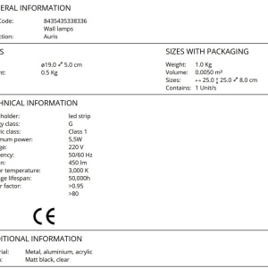 Aplica de perete LED design modern Auris - Img 8