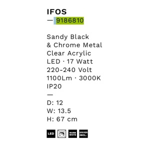 Aplica de perete LED design modern IFOS - Img 5