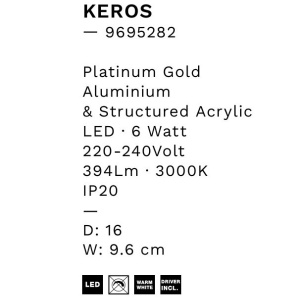Aplica de perete LED design modern KEROS - Img 3