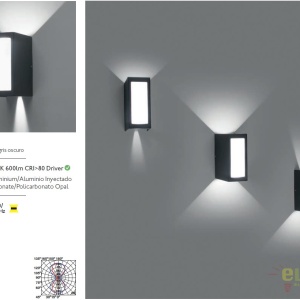 Aplica de perete LED exterior IP54 stil decorativ LOG 70264 55135 universul-luminii.ro