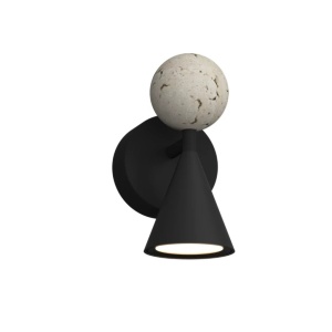 Aplica de perete LED modern Art Deco Bingo travertin