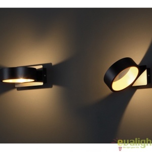 Aplica de perete LED, negru/auriu Tokyo I W0167 MX