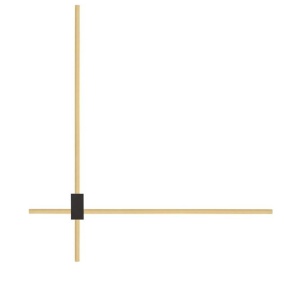Aplica de perete liniara LED CCT PEAK auriu - Img 10