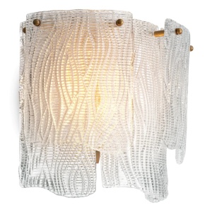 Aplica de perete LUX design deosebit Asinara, sticla texturata - Img 3