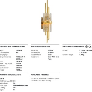 Aplica de perete LUX, realizata manual, design deosebit SYMPHONY - Img 2