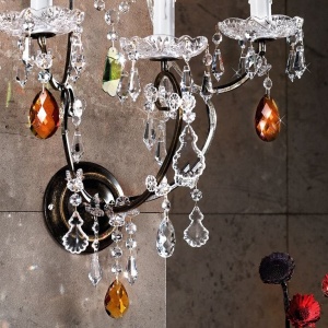 Aplica de perete LUX super eleganta cristal cu 3 brate Verona antik-gold WA 2-1097/3 OR - Img 4