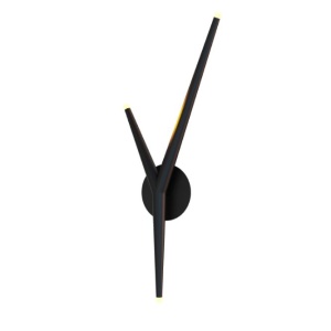 Aplica de perete minimalista LED Arrecife negru