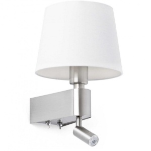 Aplica de perete moderna alba cu reader LED, ROOM 29976 188815 universul-luminii.ro