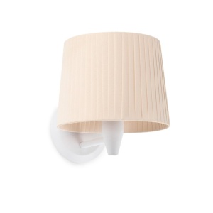 Aplica de perete moderna design elegant SAMBA mini alb/bej - Img 1