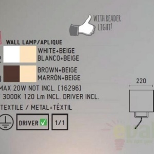 Aplica de perete moderna LED Vesper 29983 55035 universul-luminii.ro