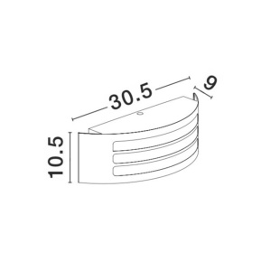 Aplica de perete pentru exterior IP44 ZENITH maro antic NVL-713114 79475 universul-luminii.ro