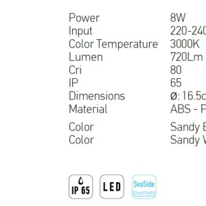 Aplica de perete pentru iluminat exterior IP65 Tarlo negru 118295 universul-luminii.ro
