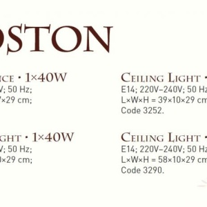 Aplica de perete rustica fabricata manual din lemn Boston 3658 54935 universul-luminii.ro