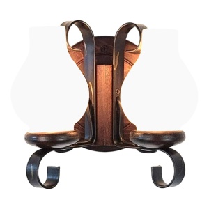 Aplica de perete rustica fabricata manual din lemn Roata WOOD-RO-AP2 177995 universul-luminii.ro
