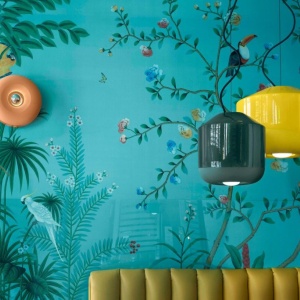 Aplica de perete sau tavan design italian realizata manual din ceramica BELLOTA 216145 universul-luminii.ro