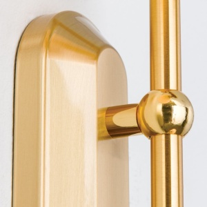 Aplica de perete sau tavan design modern OPALDESIGN 2L, auriu mat - Img 5