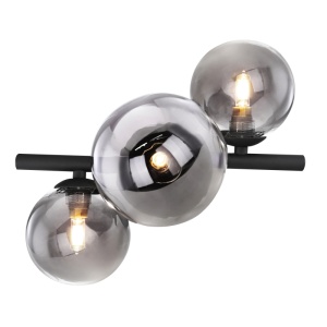 Aplica de perete sau tavan design modern RIHA fumurie 56133-3W GL 87985 universul-luminii.ro
