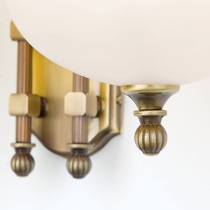 Aplica de perete stil clasic Nostalgie 2L down alama antique/champagne 234105 universul-luminii.ro